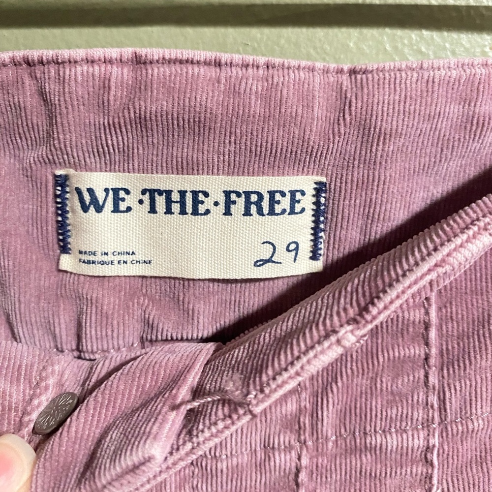 WE THE FREE Jayde Cord Lavender Flare Jeans. Size 29. NWT